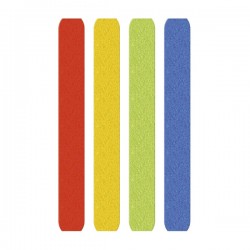 HOOK AND LOOP CABLE TIES 16x215mm ASSORTED COLOURS (5) MEDIARANGE