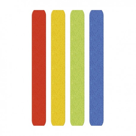 HOOK AND LOOP CABLE TIES 16x215mm ASSORTED COLOURS (5) MEDIARANGE